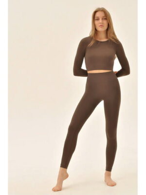 MY леггинсы LEGGINGS HIGH-WAIST (1/50) (темно-коричневый)