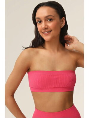 MY Топ женский TOP BANDEAU RIB(1/100) (розовый)