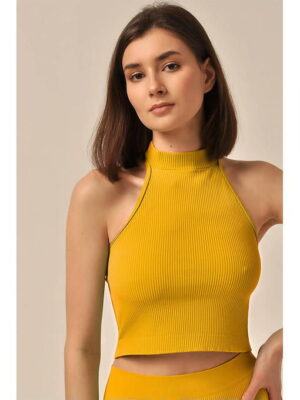 MY Топ женский TOP SLEEVELESS RIB (1/100) (лимонный)